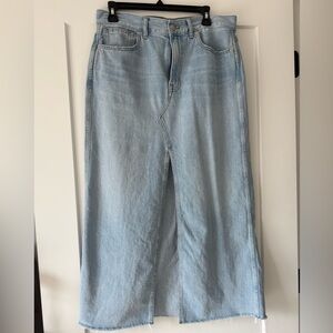 Madewell Light Blue Denim Skirt